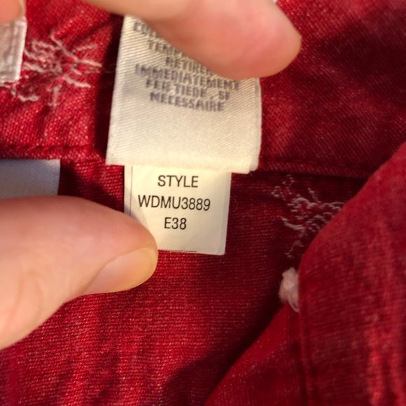 Liz Claiborne Audra Women's 12 Straight Leg Below The Knee Red Cropped Pants - Picture 8 of 17